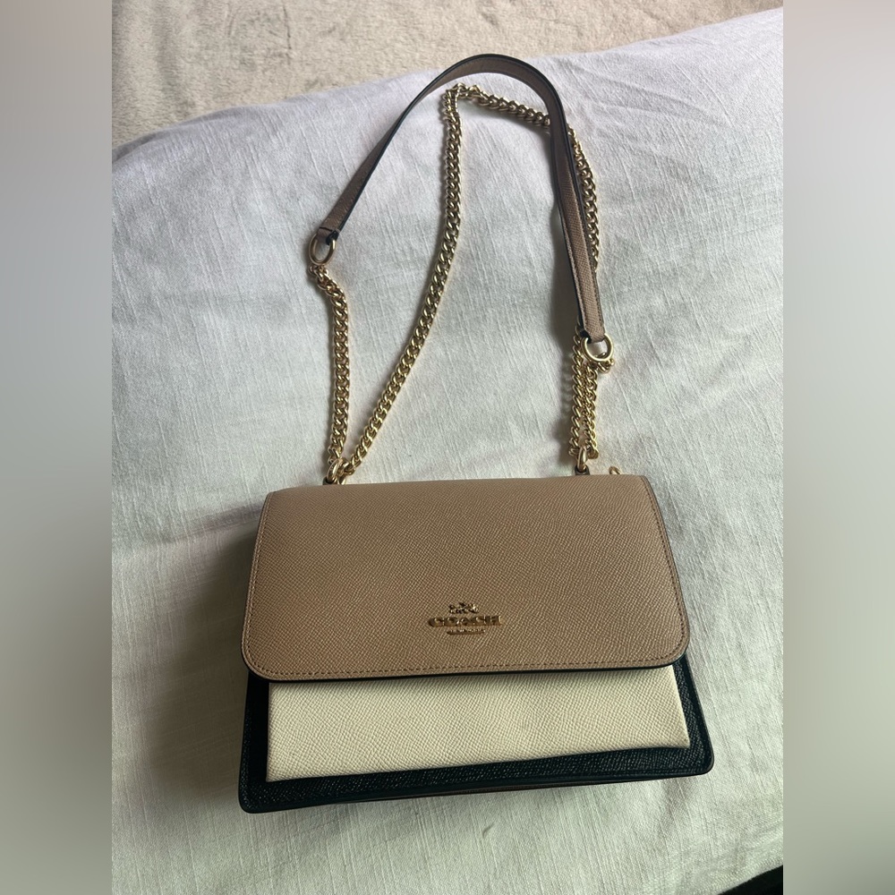 Coach Klare white black and nude crossbody bag